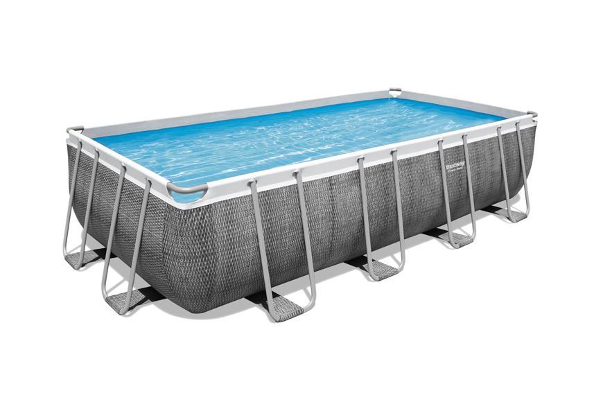 Bazén Bestway® Power Steel™, 56996, filter, pumpa, rebrík, dávkovač, plachta, 4.88m x 2,44m x 1.22m