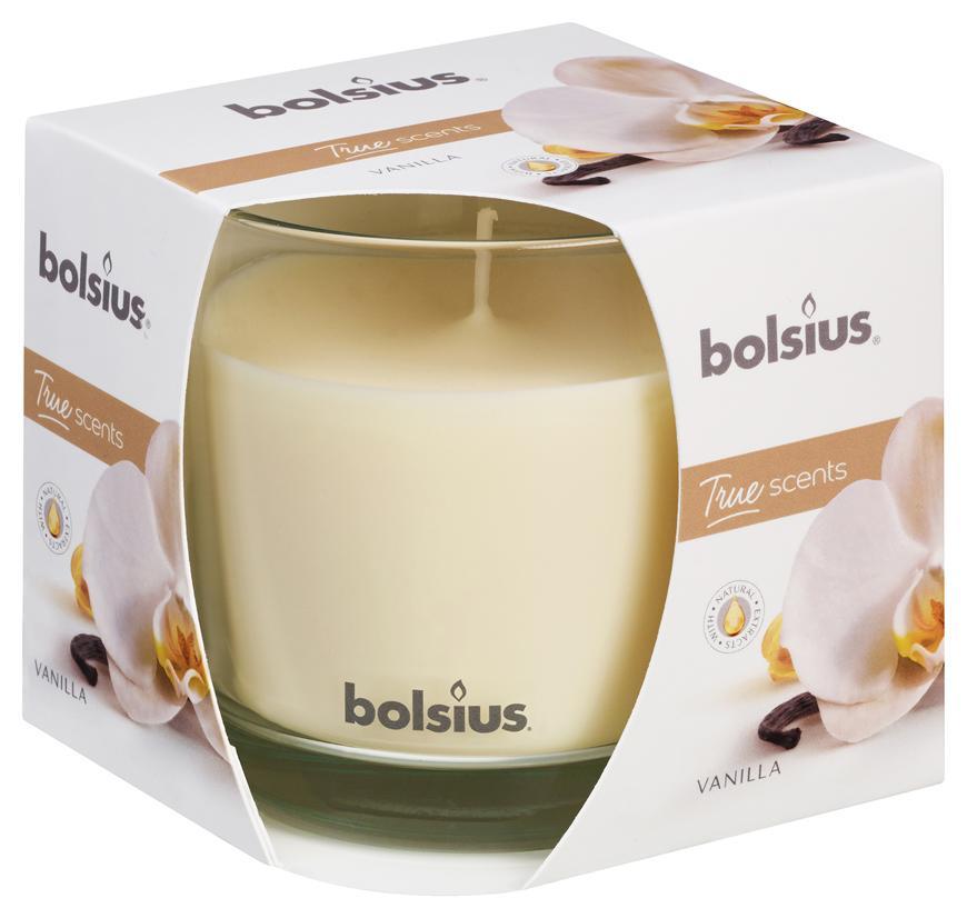 Svieka Bolsius Jar True Scents 95/95 mm, vonn, vanilka