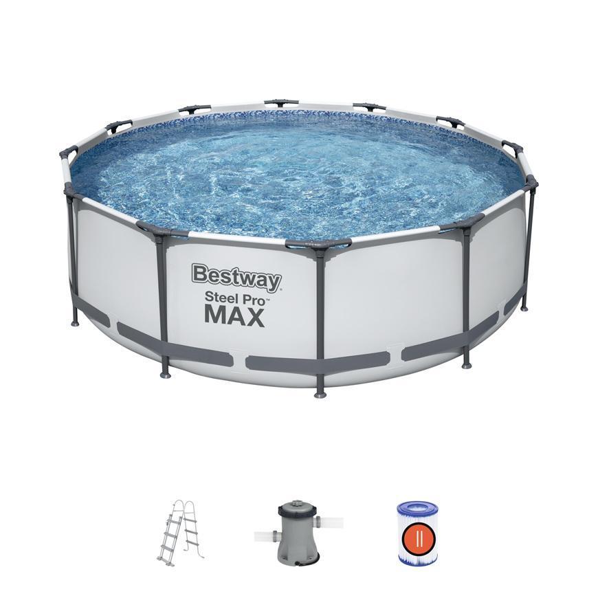 2. TRIEDA Bazén Bestway® Steel Pro MAX, 56418, pumpa, rebrík, 3,66x1,00 m