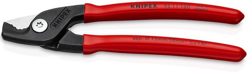 Noznice kablove KNIPEX 95 11 160 SB, 160 mm, do 15mm/50mm2