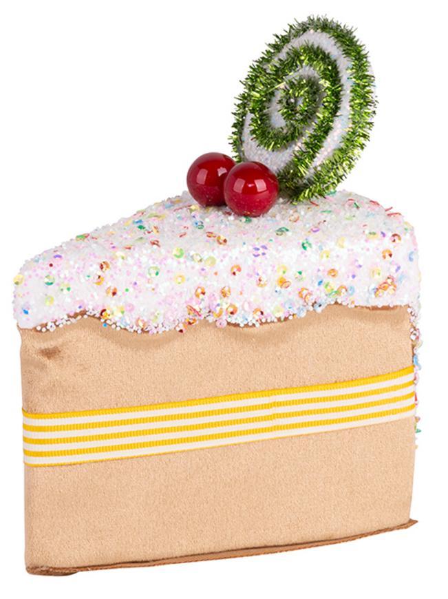 Dekorácia MagicHome Vianoce Candy Line, koláčik, hnedý, závesný, 13x9x15 cm