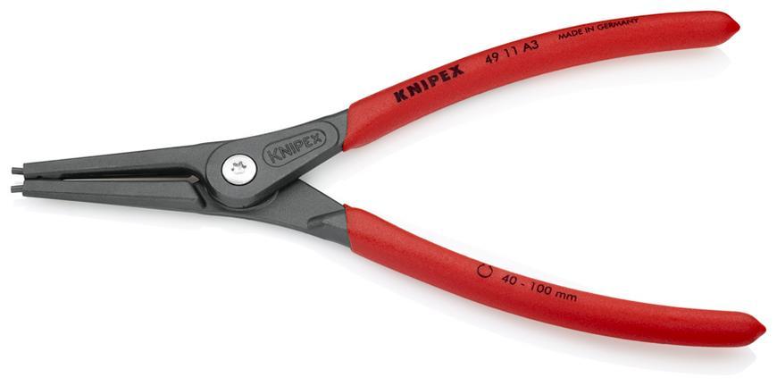 Klieste KNIPEX 49 11 A3, 40-100 mm, rovne, precizne, na vonk. poist. kruzky