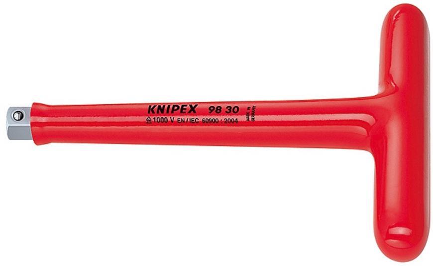 Rukovat KNIPEX 98 30, 200 mm, 3/8", pre hlavice, tvar T, VDE 1000V