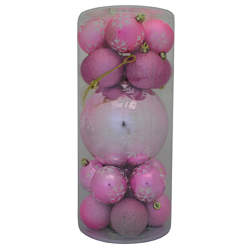 Gule MagicHome Vianoce, 20 ks, ružové, mix, 6-17 cm