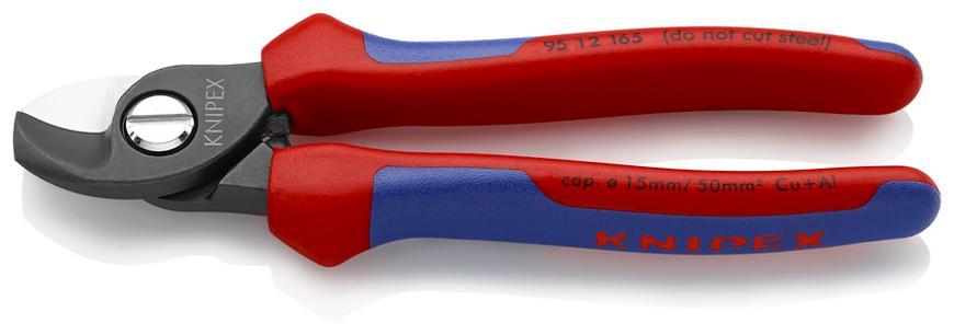 Noznice kablove KNIPEX 95 12 165 SB, 165 mm, do 15mm/50mm2