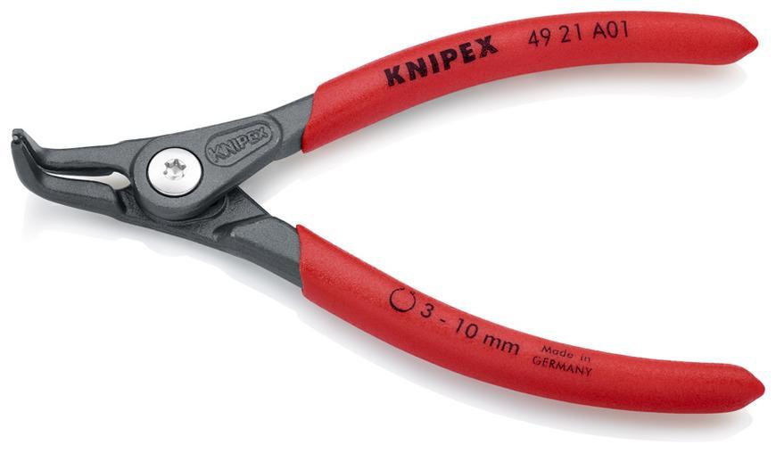 Klieste KNIPEX 49 21 A01, 3-10 mm, zahnute 90st, precizne, na vonk. kruzky