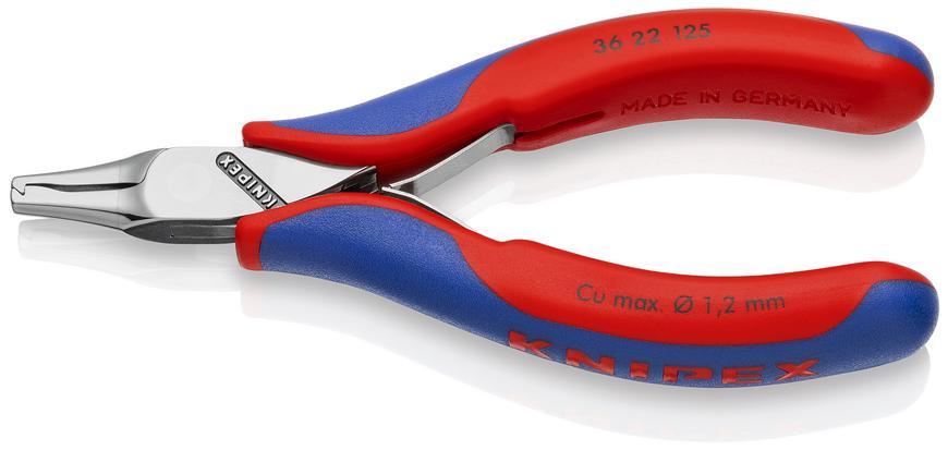 Klieste KNIPEX 36 22 125, 125mm, ploche, rovne, osadz. el. suciastok
