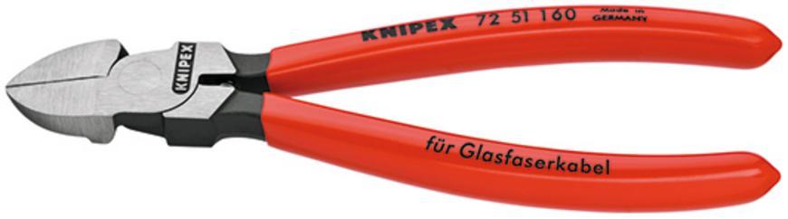 Klieste KNIPEX 72 51 160, 160 mm, stipacie, bocne, na opt. vlakna