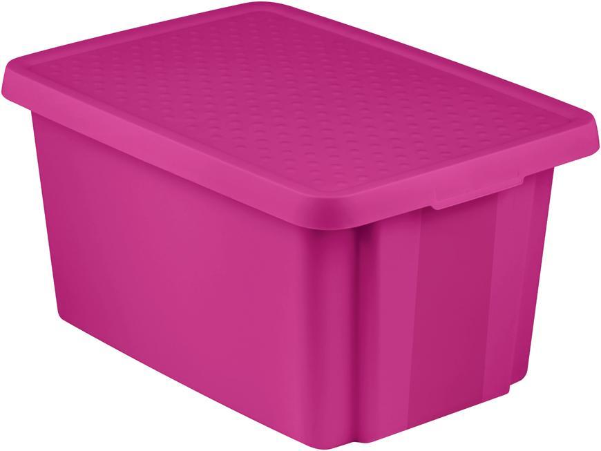 Box Curver® ESSENTIALS 45L, s vekom, ružový, 57x40x30 cm