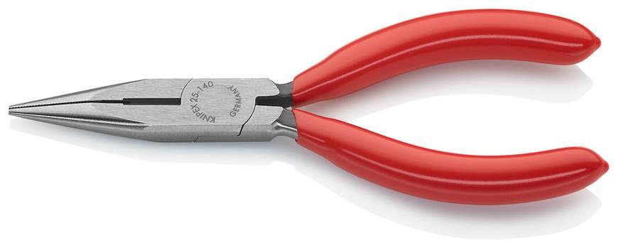 Kliešte KNIPEX 25 01 140 – 140 mm, polgulaté, rovné, na radiotechniku