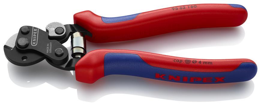 Noznice KNIPEX 95 62 160, 160 mm, do 6mm2, na ocel. lanka