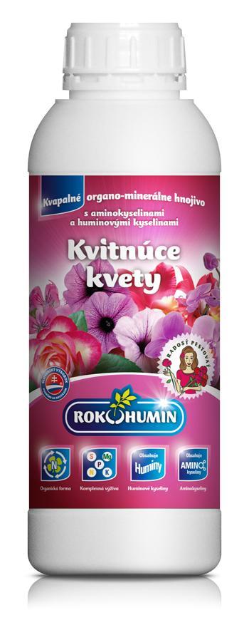 Hnojivo Rokohumin Kvitnúce kvety (1 lit.)