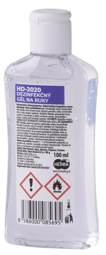 Gl Herba HD-2020, 100 ml, dezinfekn, na ruky