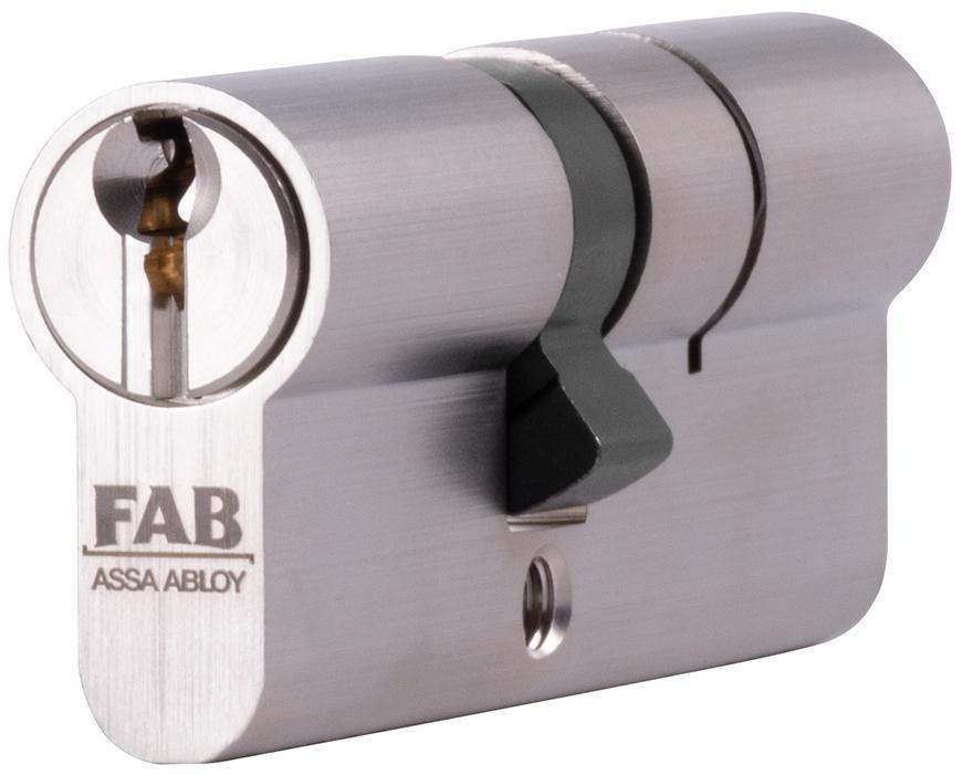 Vložka cylindrická FAB 1.00/DNm 35+45, 3 kľúče, stavebná