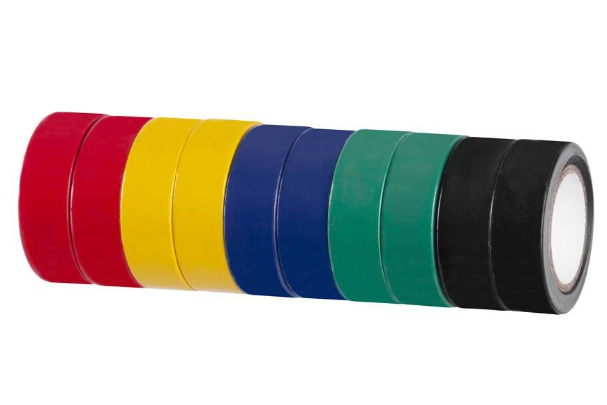 Páska Strend Pro, 19 mm, L-10 m, PVC, max. 80°C, 600V, izolačná, rôzne farby, bal. 10 ks