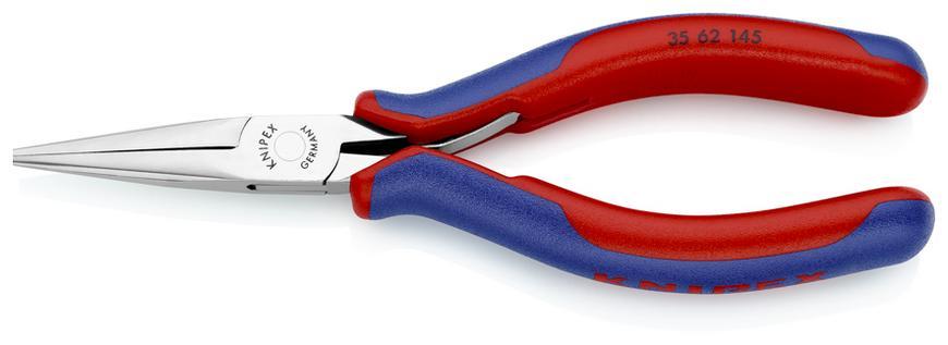Klieste KNIPEX 35 62 145, 145mm, polgulate, rovne, dlhe celuste, pre elektroniku