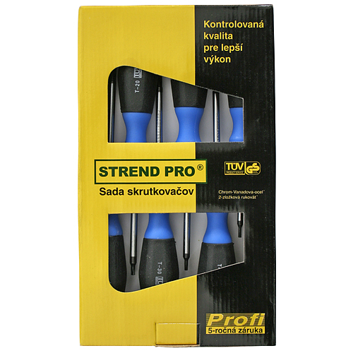 Sada skrutkovačov Strend Pro D9967-2 • 6 dielna, Torx