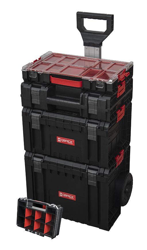 Box QBRICK® System PRO Set 5v1 - Cart, Toolbox, Toolcase, Organizer 100 a Organizer Multi