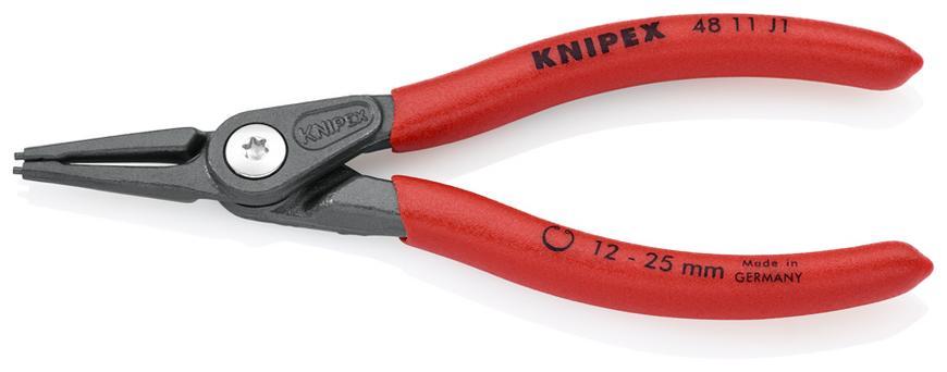 Klieste KNIPEX 48 11 J1, 12-25 mm, rovne, precizne, na vnut. poist. kruzky