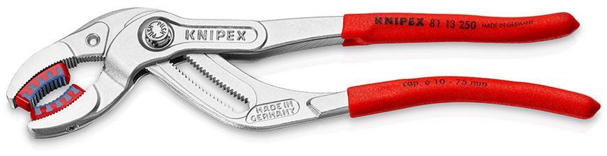 Klieste KNIPEX 81 13 250, 250mm, na sifon, plast. konektory a trubky
