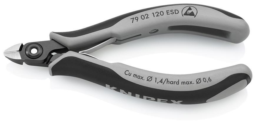 Klieste KNIPEX 79 02 120 ESD, 120 mm, stipacie, bocne, precizne, elektronika