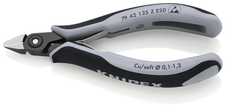 Klieste KNIPEX 79 42 125 Z ESD, 125 mm, stipacie, bocne, precizne, elektronika