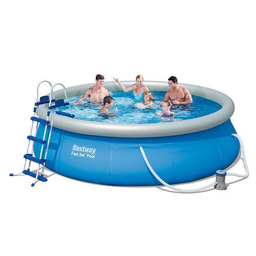 Bazén Bestway® 57282, nafukovací, filter, pumpa, rebrík, 4,57x0,91 m