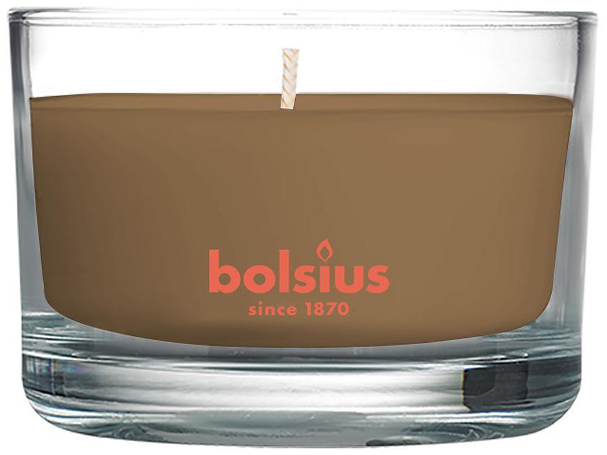 Sviečka Bolsius Jar True Scents 50/80 mm, vonná, škorica/jablko, v skle