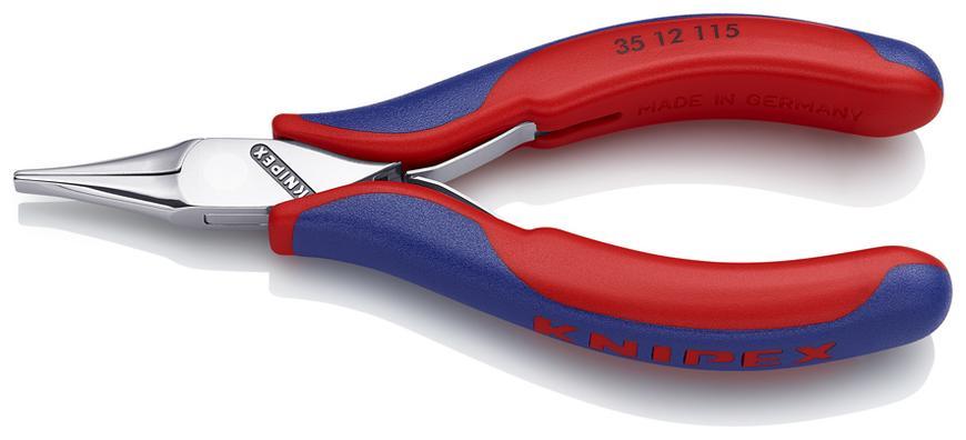 Klieste KNIPEX 35 12 115 SB, 115mm, ploche, rovne, siroke, pre elektroniku