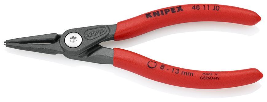 Klieste KNIPEX 48 11 J0, 8-13 mm, rovne, precizne, na vnut. poist. kruzky