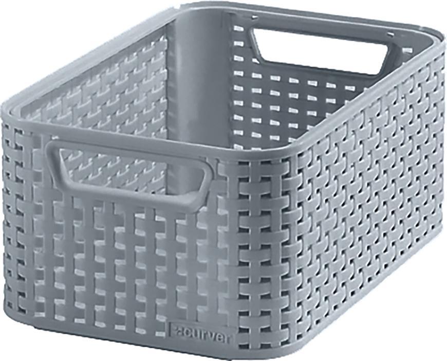 Košík Curver® STYLE S, sivý, 19,4x28,5x13 cm