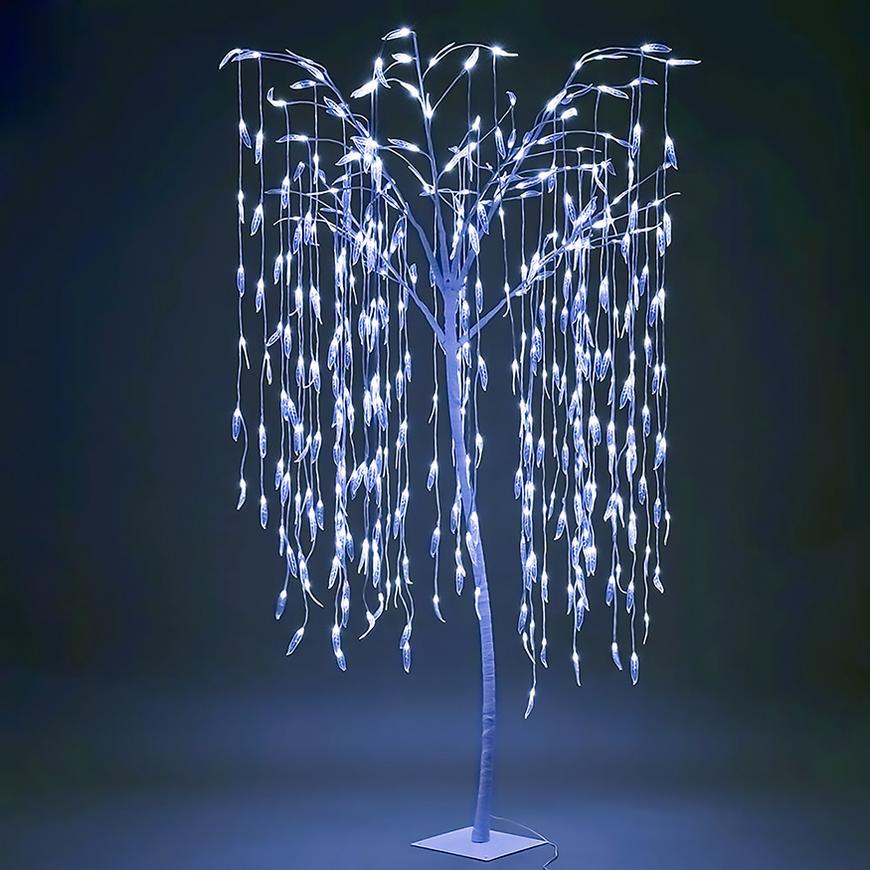 Stromček MagicHome Vianoce, vŕba, 384 LED, studená biela, 180 cm