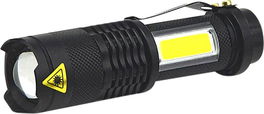 Svietidlo Strend Pro Flashlight NX1040, 3 W, 70+65 lm, s bočným svetlom, Zoom, 1xAA, Sellbox 12 ks