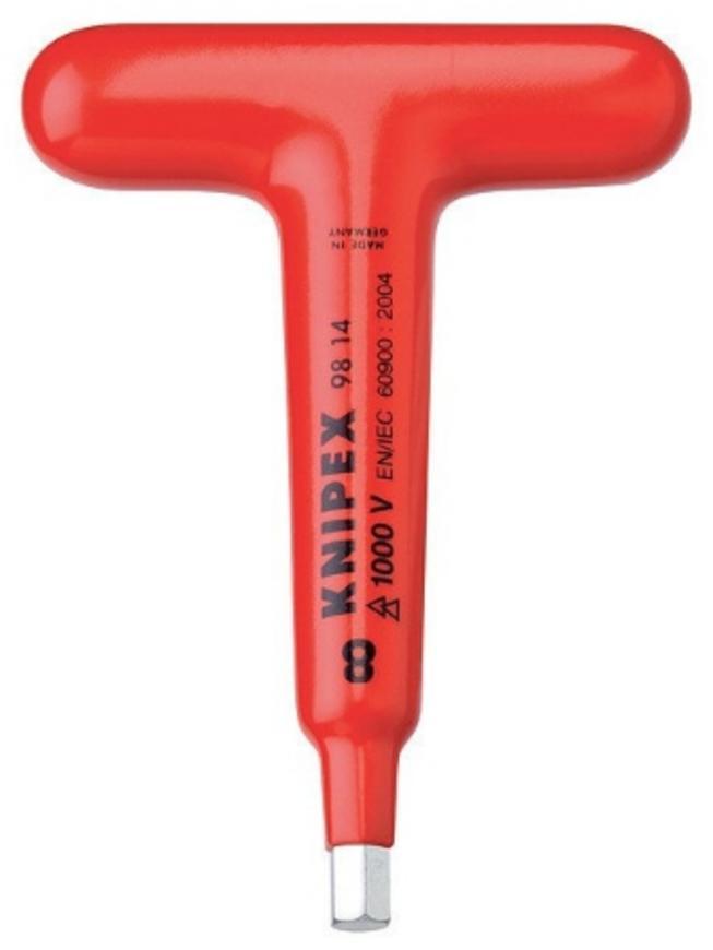 Skrutkovac KNIPEX 98 14 06, 120 mm, 6.0mm, HEX, tvar T, VDE 1000V