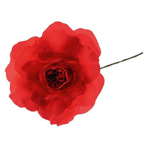 Kvet MagicHome, pivónia, červená, stonka, veľkosť kvetu: 16 cm, dĺžka kvetu: 24 cm, bal. 6 ks
