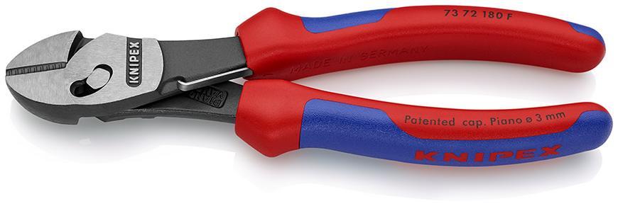 Klieste KNIPEX 73 72 180 F, 180 mm, stipacie, bocne, TwinForce