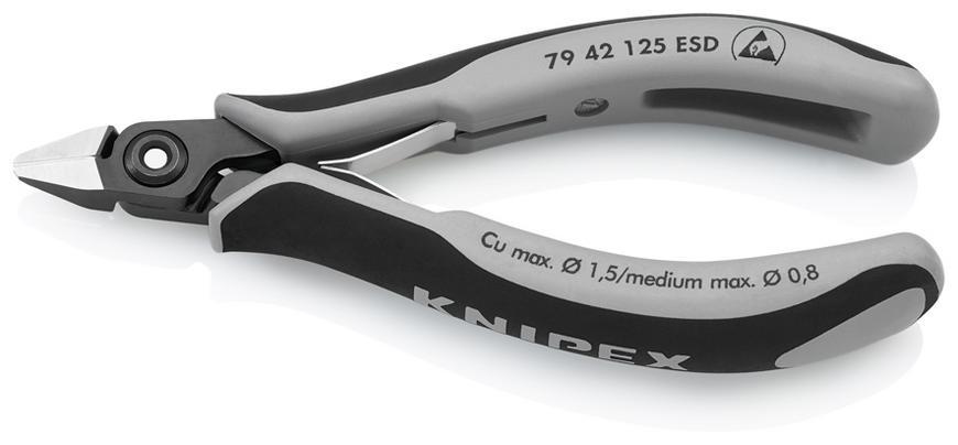 Klieste KNIPEX 79 42 125 ESD, 125 mm, stipacie, bocne, precizne, elektronika