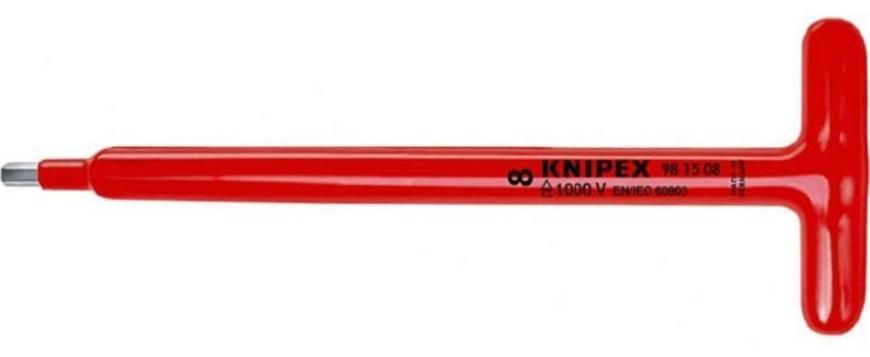 Skrutkovac KNIPEX 98 15 08, 250 mm, 8.0mm, HEX, tvar T, VDE 1000V