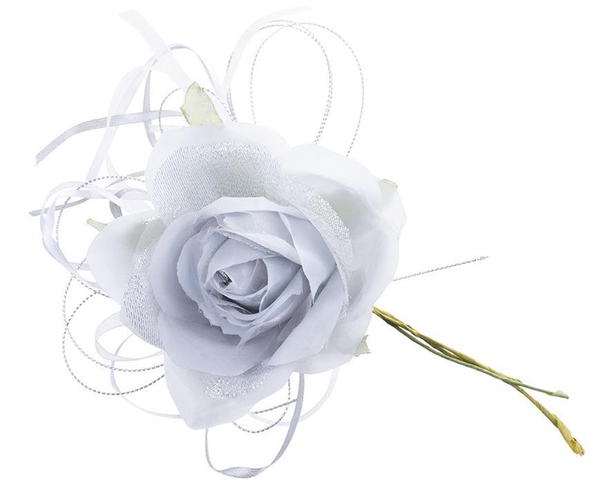 Kvet MagicHome, ruža, modrá, stonka, veľkosť kvetu: 10 cm, dĺžka kvetu: 18 cm, bal. 6 ks