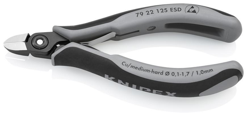 Klieste KNIPEX 79 22 125 ESD, 125 mm, stipacie, bocne, precizne, elektronika