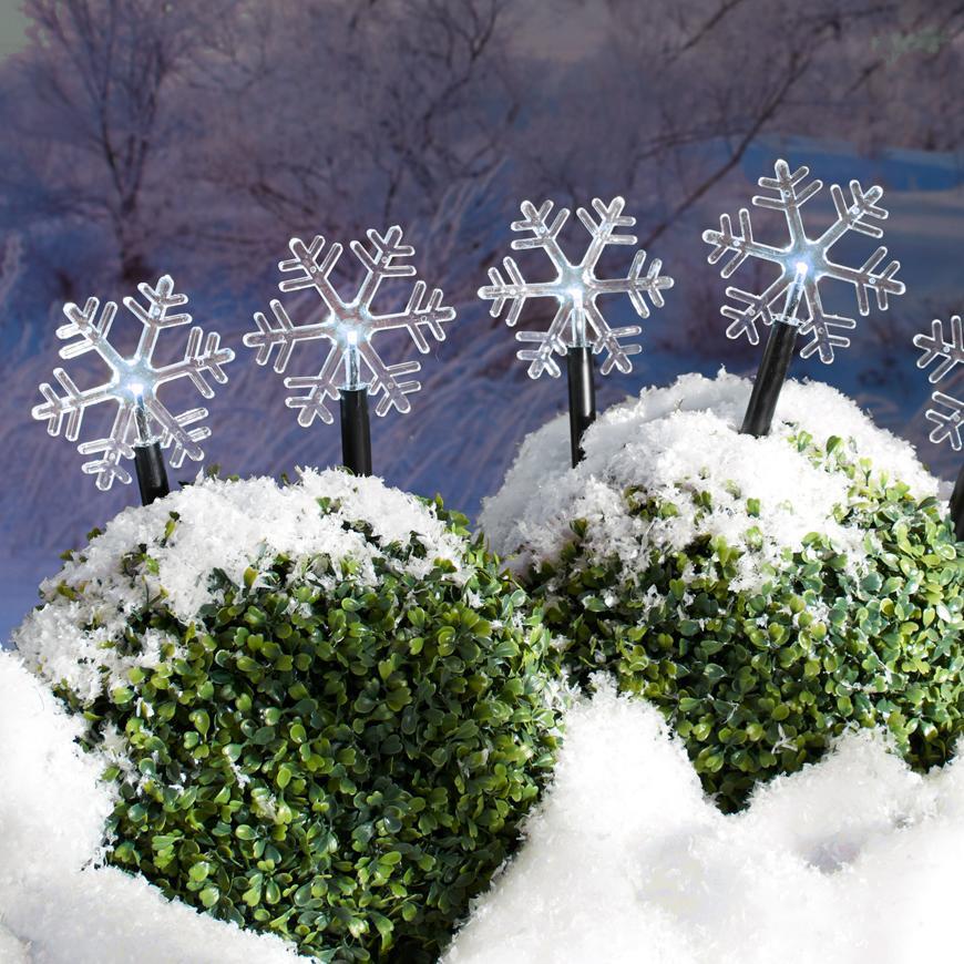 Reťaz MagicHome Vianoce Frozen SnowFlake, 5x LED studená biela, snehové vločky, 