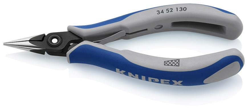 Klieste KNIPEX 34 52 130, 130mm, polgulate, rovne, pre elektroniku