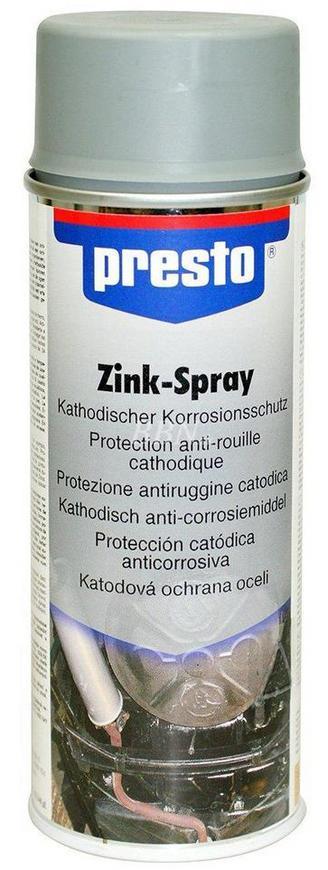 Sprej presto® Zinkový, základný, 400 ml, sivý