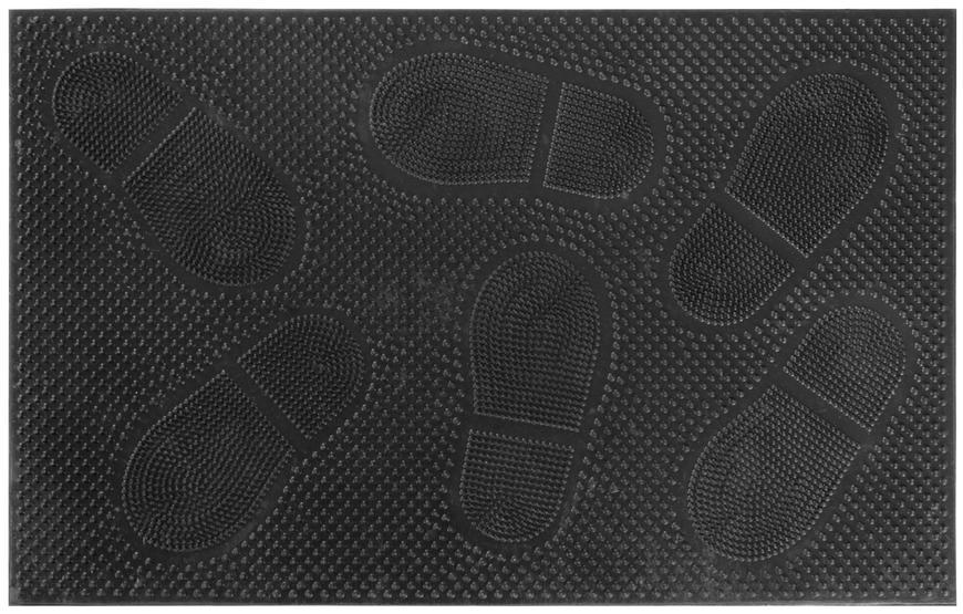 Rohožka MagicHome RBR 117, Footprints, 58x36,5 cm, guma
