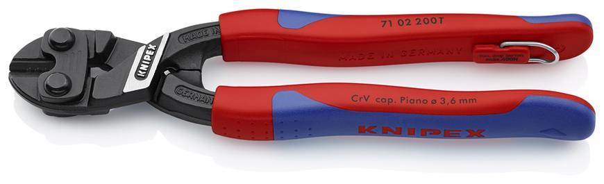 Klieste KNIPEX 71 02 200 T BK, 200 mm, stipacie, kampakt. pakove