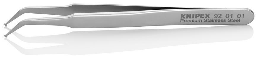 Pinzeta KNIPEX 92 01 01, 115 mm, precizna, zahnuta 45st, SMD