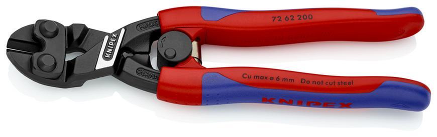 Klieste KNIPEX 72 62 200, 200 mm, stipacie, kampakt. pakove, makky kov/plast