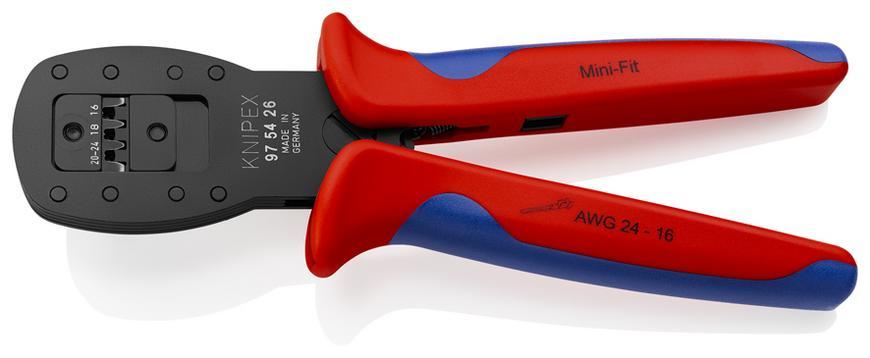 Klieste KNIPEX 97 54 26, 190 mm, AWG16/18/20-24, miniatur. konekt., lisovacie