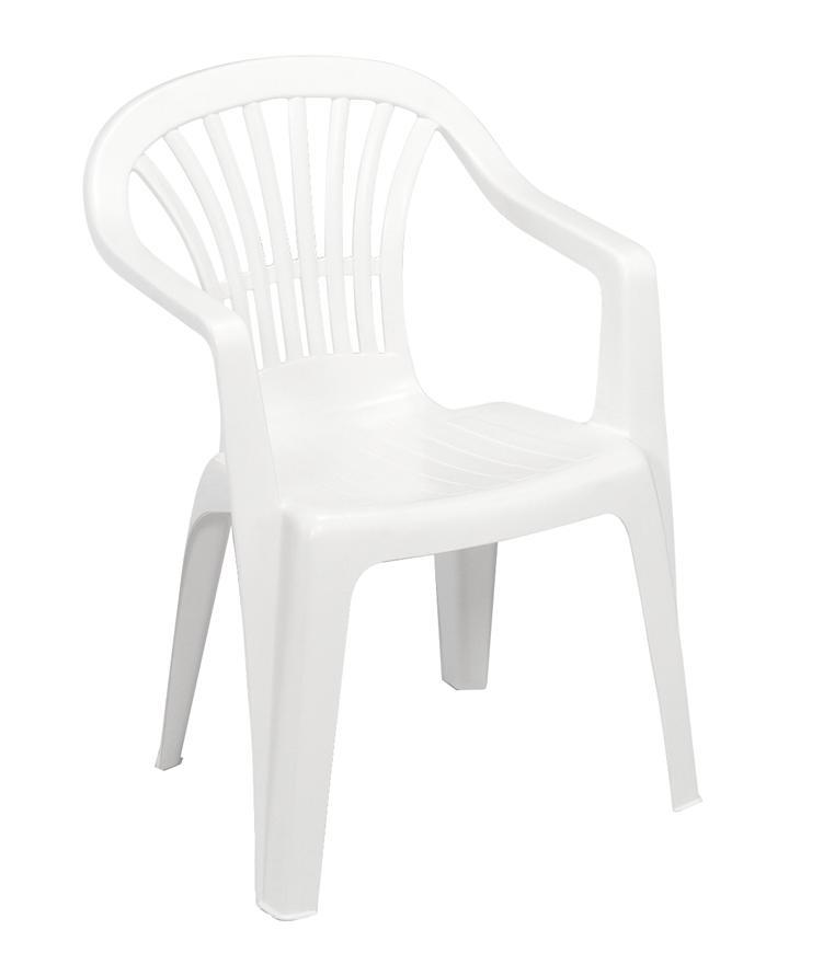 Stolička ALTEA White, biela, 80x56x54 cm