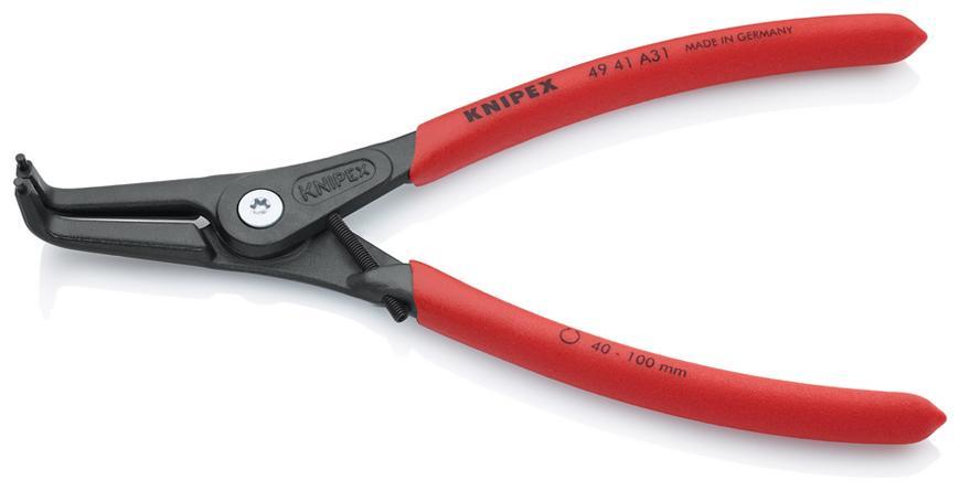 Klieste KNIPEX 49 41 A31, 40-100 mm, zahnute 90st, precizne, na vonk. kruzky